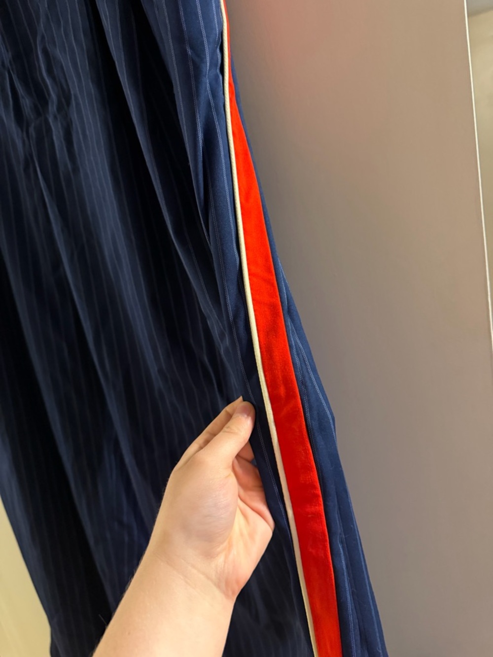 The Avery Pleated Wide Leg Trouser by Maeve Pinstripe - Picture 7 of 7